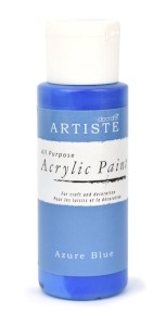 Akrylová barva Artiste, azurová modrá, 59 ml, DOA763234