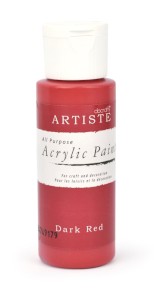 Akrylová barva Artiste, tmavě červená, 59 ml, DOA763212