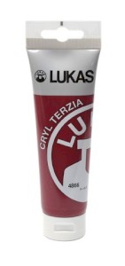 Akrylová barva Lukas, alirazinový karmín, 125 ml