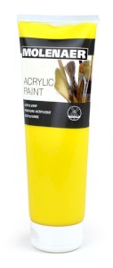 Akrylová barva Molenaer, žlutá, 250 ml