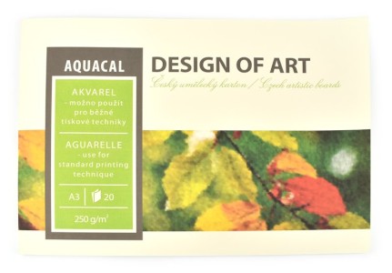 Akvarelový umělecký blok A3, AQUACAL, 250 g, 20 listů