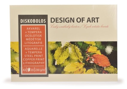 Akvarelový umělecký blok A3, Diskobolos, 230 g, 20 listů
