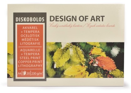 Akvarelový umělecký blok A4, Diskobolos, 230 g, 20 listů