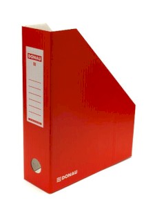 Archivní krabice Donau, seříznutá, 7,5 cm, červená