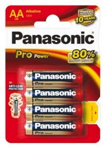 Baterie Panasonic Alkaline, typ AA 1,5 V
