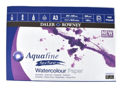 Blok AquaFine textura A3 300g/m2 12l