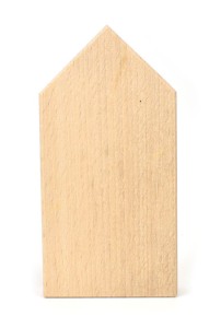 Domek 6 x 12 x 2 cm, dřevo přírodní