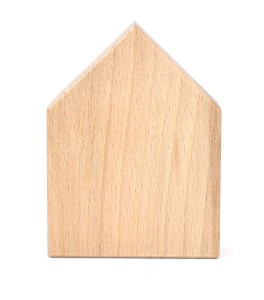 Domek 6 x 8 x 2 cm, dřevo přírodní