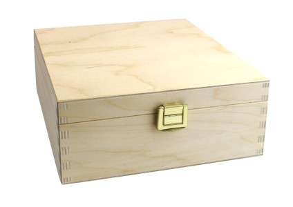 Dřevěná krabička, 4 komory