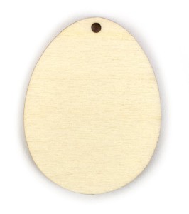Dřevěný výřez vejce, 5 cm