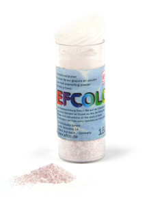 Efcolor smaltovací pudr, glitter, červený,  10 ml, č. 328