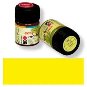 Mramorovací barva, č. 020, 15 ml, citrónově žlutá