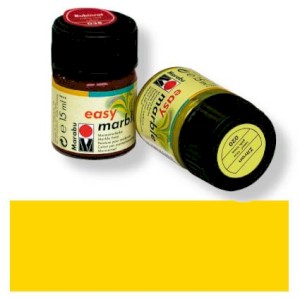 Mramorovací barva, č. 021, 15 ml, středně žlutá