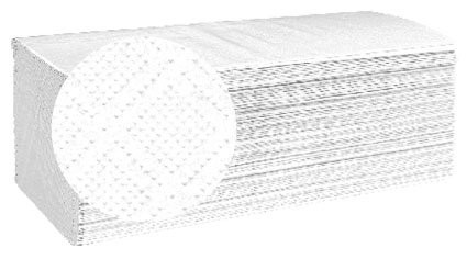 Papírové ručníky Zig - Zag, 2 vrstvé, bílé 
