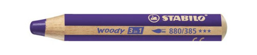 Pastelka Woody Stabilo, silná, fialová 880/385