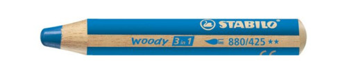 Pastelka Woody Stabilo, silná, modrá 880/425