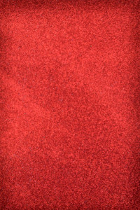 Pěnová guma glitrová 30 x 20 cm, červená