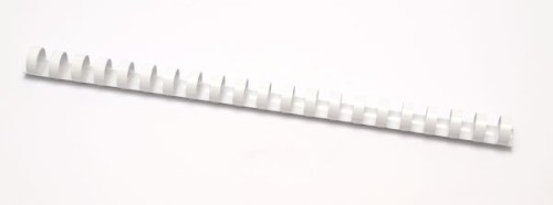 Plastový hřbet, 8 mm, bílý, na ks