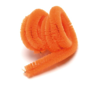 Plyšový drátek, oranžový, 50 cm, 1 ks