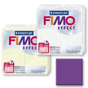 Polymerová hmota Fimo Efekt, transparentní fialová, č.604