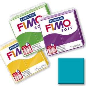 Polymerová hmota Fimo Soft, azurová č.39