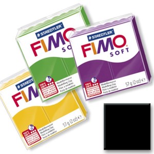 Polymerová hmota Fimo Soft, černá č.9