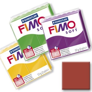 Polymerová hmota Fimo Soft, hnědá č.7