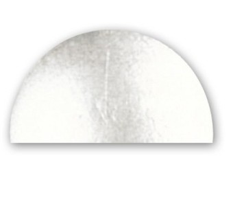 Polystyrenová polokoule, 2,5 cm
