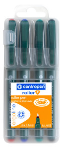 Popisovače 4615 liner Centropen, 0,3 mm, sada 4 ks