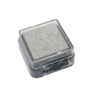 Razítkovací polštářek mini, 3 x 3 cm, stříbrný