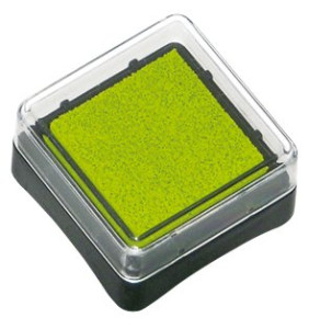 Razítkovací polštářek mini, 3 x 3 cm, sv. zelený