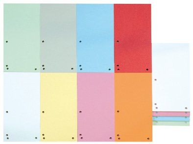 Rozdružovací kartonové pruhy, 235x105 mm, mix barev, 100 ks