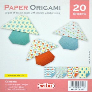 Sada papírů na origami I, 15 x 15 cm, 80 g, 20 l.