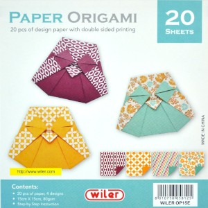 Sada papírů na origami III, 15 x 15 cm, 80 g, 20 l.