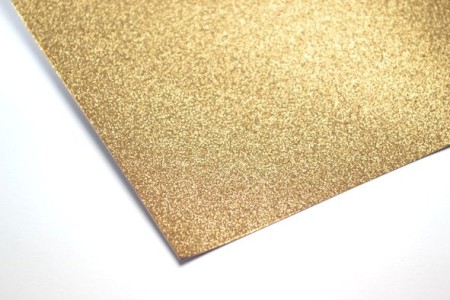 Scrapbookový glitrový papír 30,5 x 30,5 cm, zlatý