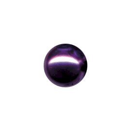 Skleněné voskované perle, fialové, 4 mm, balení 72 ks