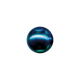 Skleněné voskované perly, mořská modř, 8 mm, balení 36 ks