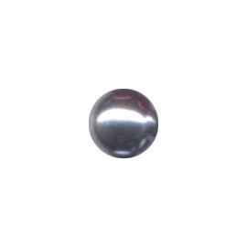 Skleněné voskované perly, sv. šedé, 6 mm, balení 36 ks