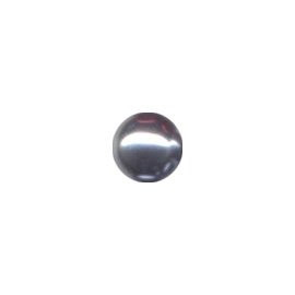 Skleněné voskované perly, sv. šedé, 8 mm, 36 ks
