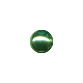 Skleněné voskované perly, sv. zelené, 6 mm, balení 36 ks
