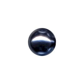 Skleněné voskované perly, tm. šedé, 4 mm, balení 72 ks
