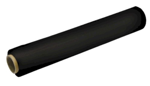 Strečová folie, černá, role 50 cm x 125 m, 23 mic, 1,2 kg