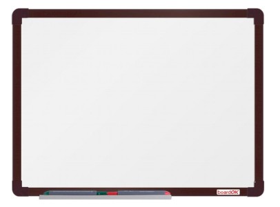 Tabule lakovaná boardOK 180  x 120 cm, rám hnědý