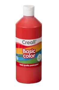 Temperová barva Creall, 500 ml, červená