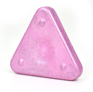 Trojboká voskovka Triangle magic metal, růžová