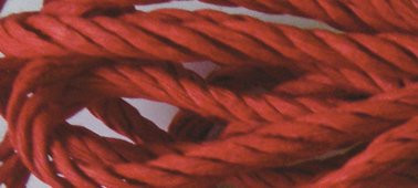 Twist art čtyřpramenný 114, červený, 1m