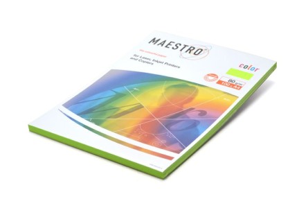 Xerografický papír Maestro A4, 80 g, 100 listů, neon zelený