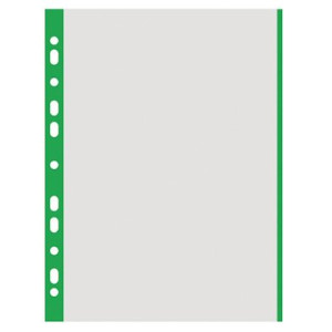 Zakládací obal U A4, eurozávěs, zelený okraj, na ks