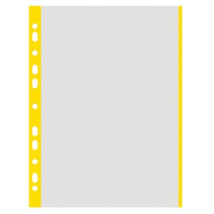 Zakládací obal U A4, eurozávěs, žlutý okraj, na ks