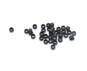 Zamačkávací rocail, 1,2 mm, 50 ks v balení, černý 